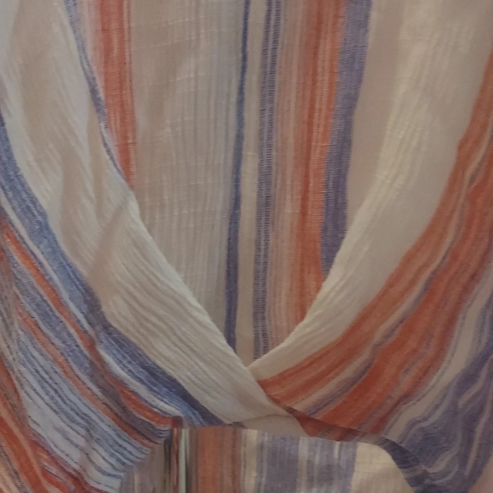 Universal Thread Multicolor Striped Blouse - Picture 5 of 6